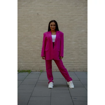 Egyenes szárú kosztümnadrág - Magenta