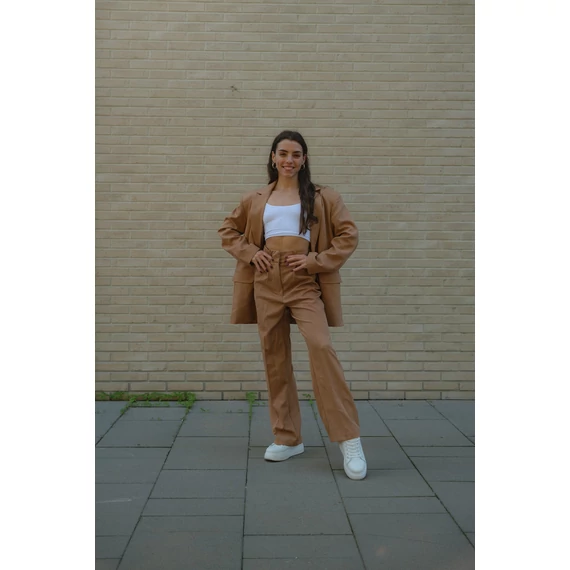 Big blézer - Teve Barna