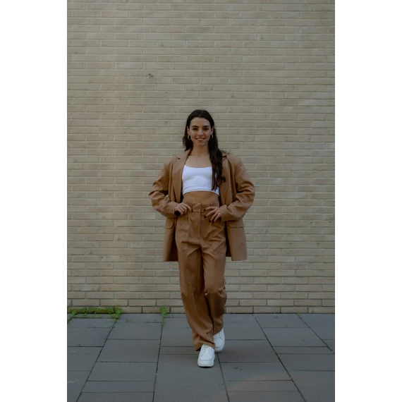 Big blézer - Teve Barna