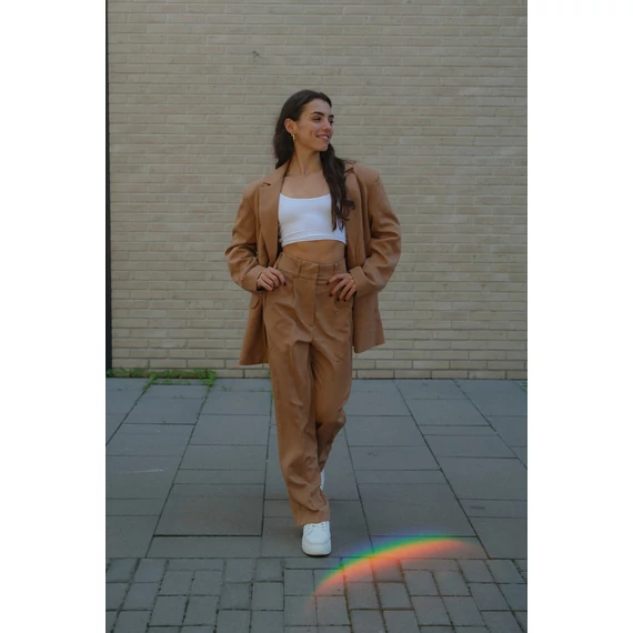 Big blézer - Teve Barna