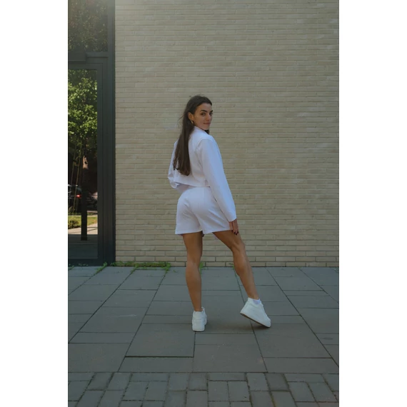 Crop blézer - Fehér