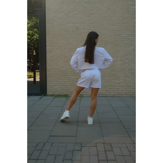 Crop blézer - Fehér