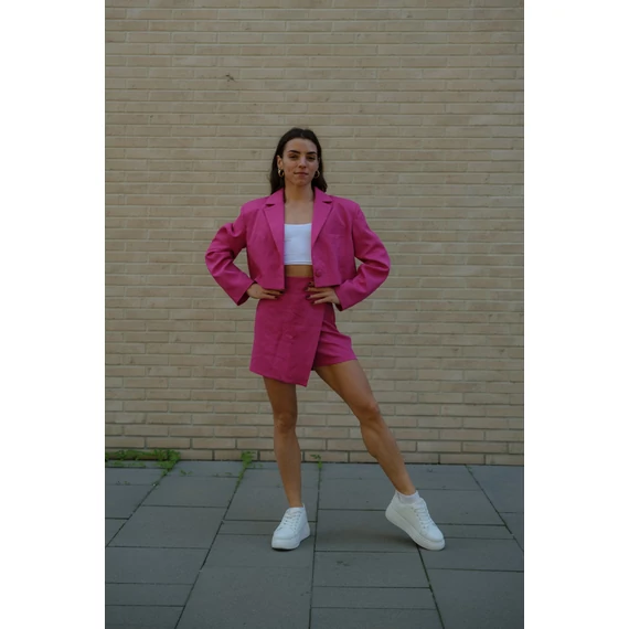 Crop blézer - Magenta