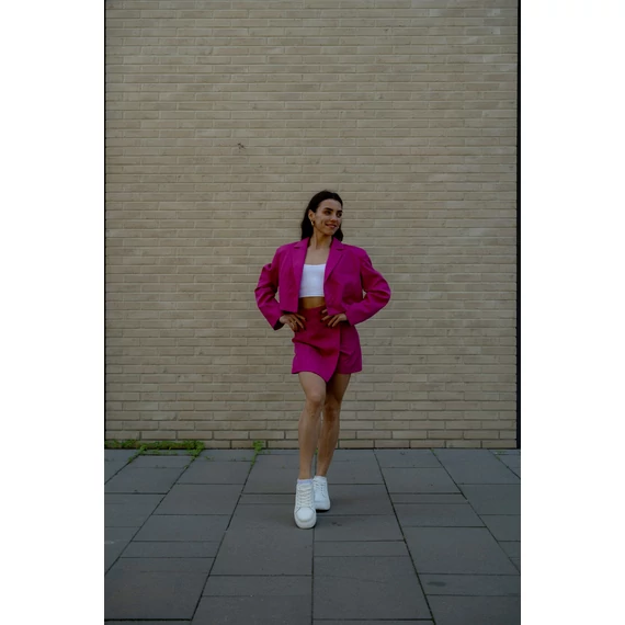 Crop blézer - Magenta