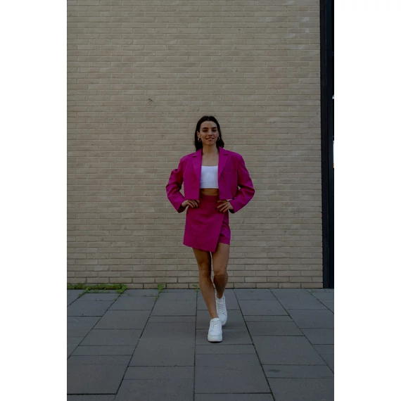 Crop blézer - Magenta