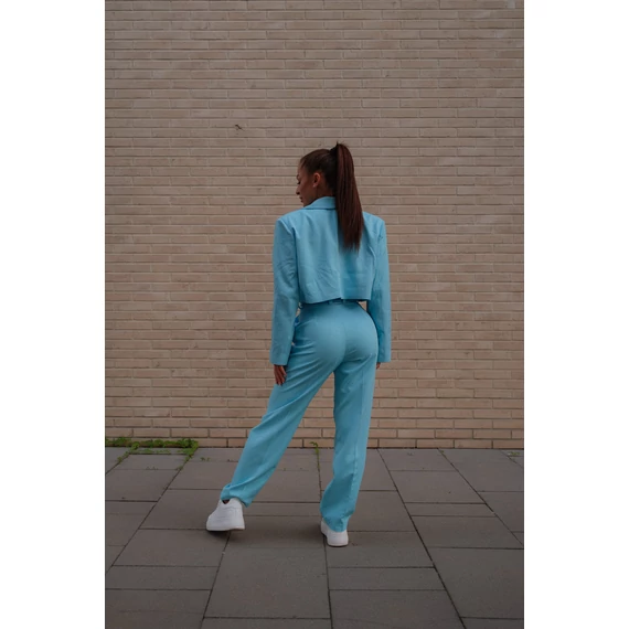 Crop blézer - Világos Kék