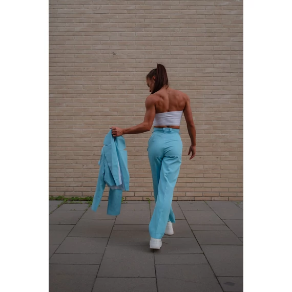 Crop blézer - Világos Kék