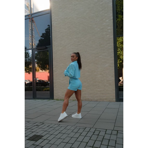 Crop blézer - Világos Kék