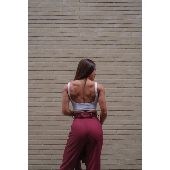 Egyenes szárú kosztümnadrág - Burgundy Bordó