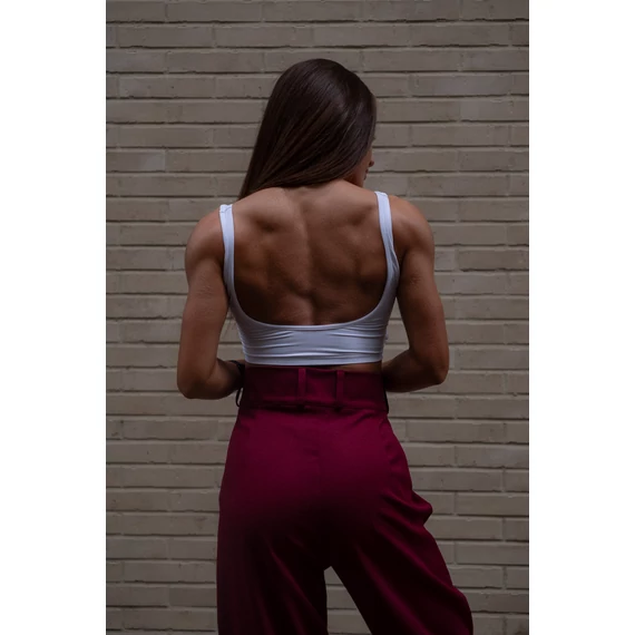 Egyenes szárú kosztümnadrág - Burgundy Bordó