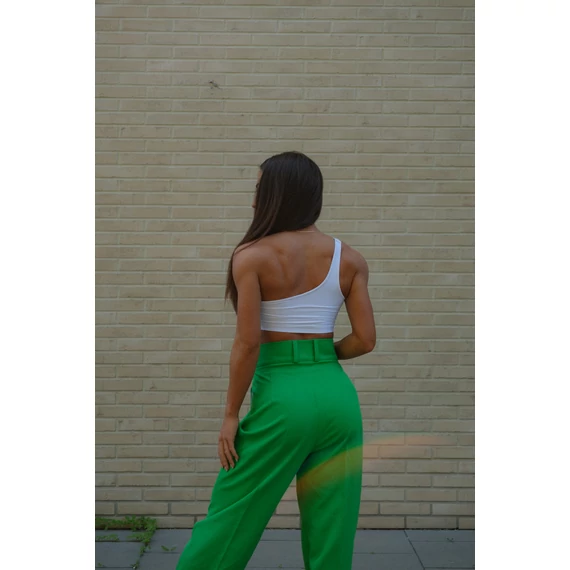 Egyenes szárú kosztümnadrág - Élénk Zöld