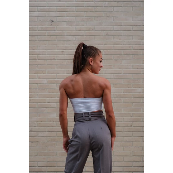 Egyenes szárú kosztümnadrág - Sötét Szürke