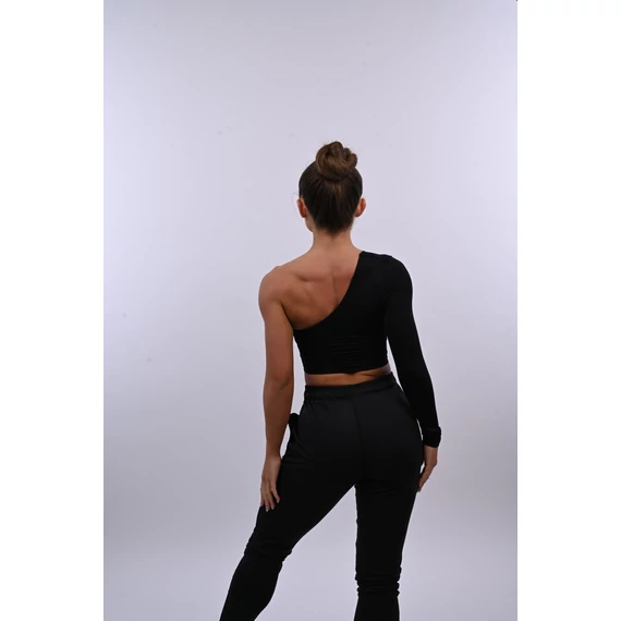 Half Long Top - Fekete